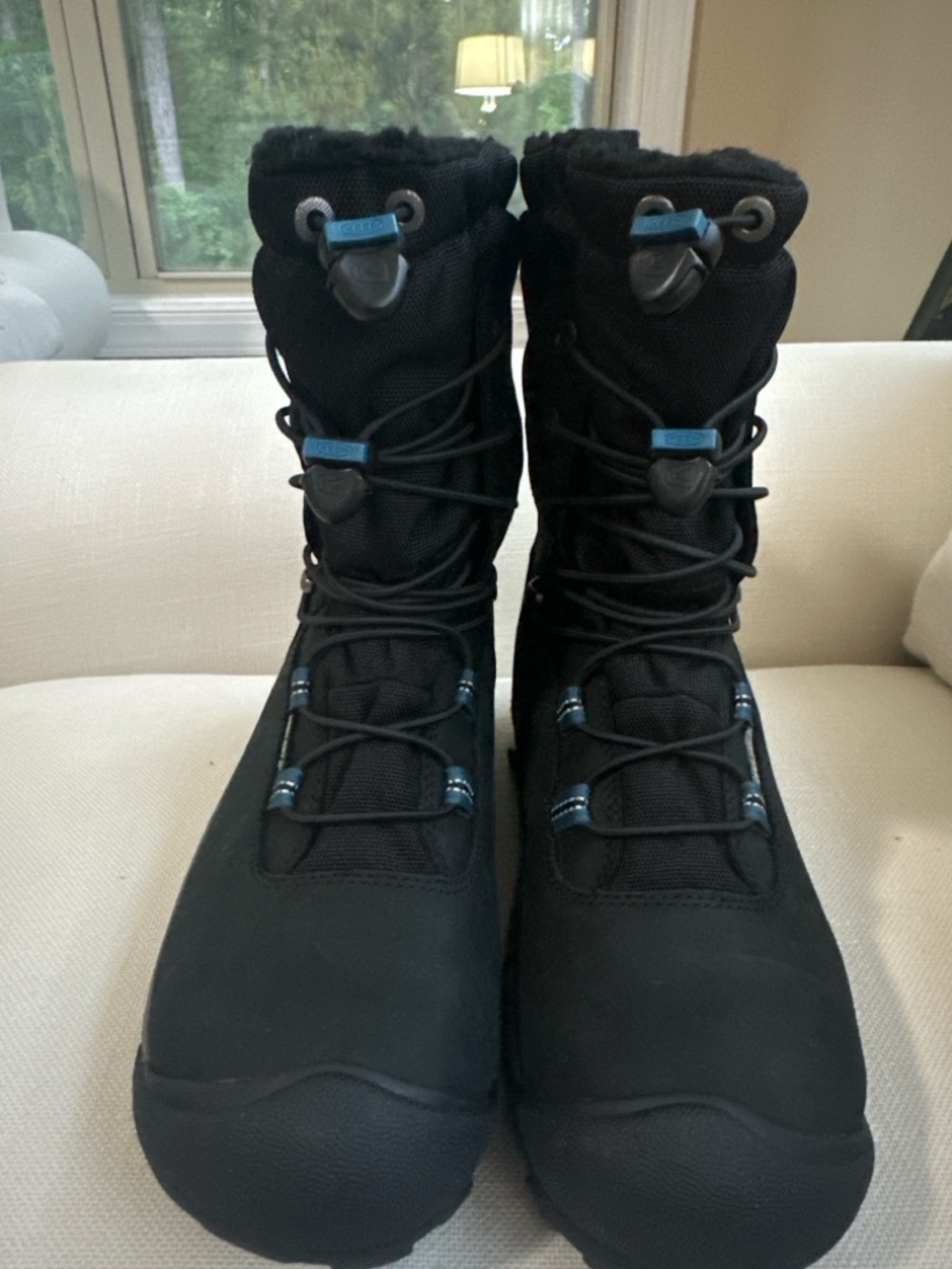 New KEEN Women’s Winter Boots Size 8 Black Insulated Waterproof Snow Boots - Picture 5 of 8